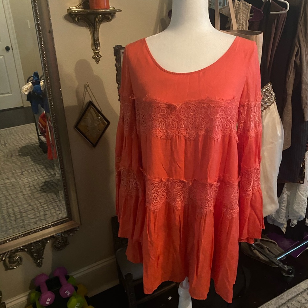 Babydoll flair sleeve dress